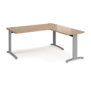 Lillo Cable Managed Cantilever Leg Single Desk With Return - 800mm Deep