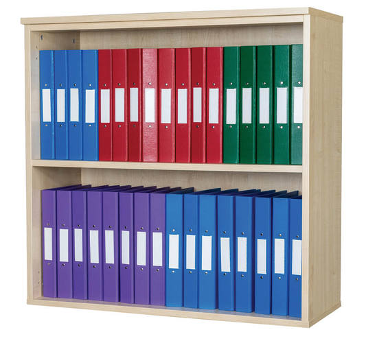 Educational Wall Mounted Box File Unit - Holds 20 - 840mm High