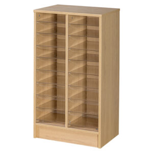 18 Space Double Column Pigeon Hole Storage - 998mm High