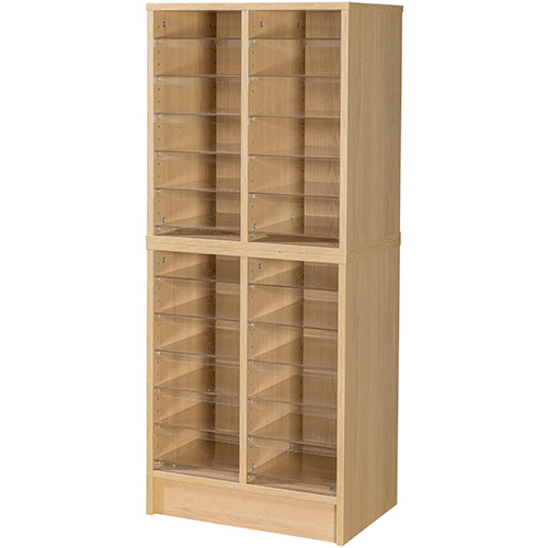 24 Space Freestanding Pigeon Hole Storage - 1320mm High