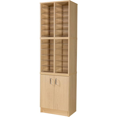 24 Space Pigeon Hole with Cupboard - 1930mm High