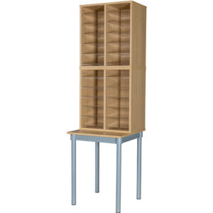24 Space Pigeon Hole with Table - 1930mm High