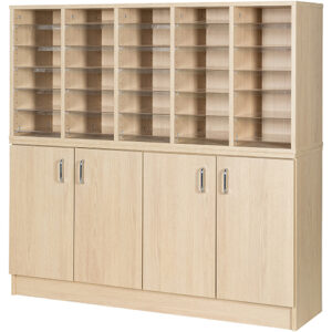 30 Space Pigeon Hole with Cupboard - 1320mm High