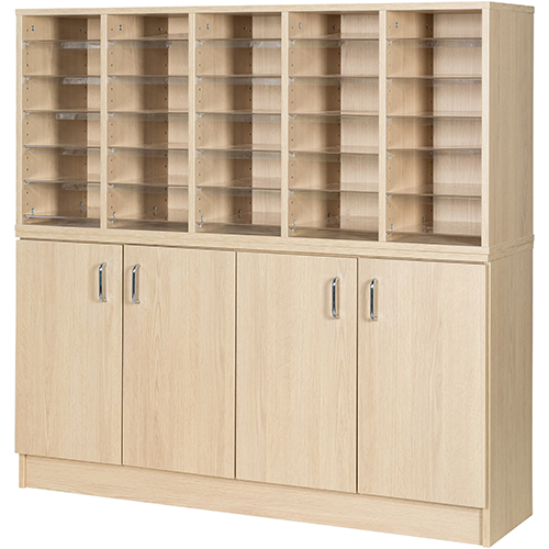 30 Space Pigeon Hole with Cupboard - 1320mm High