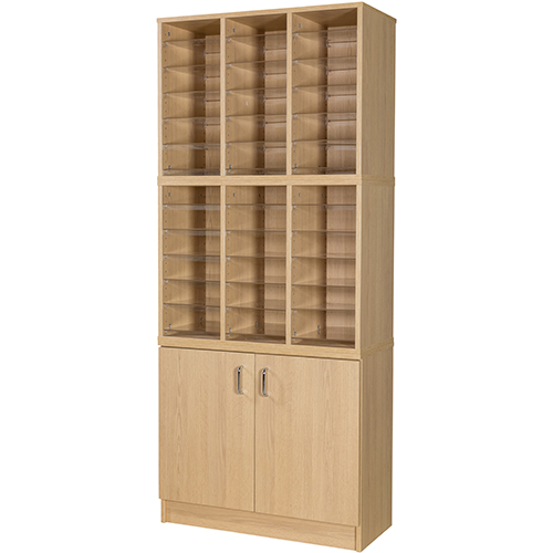 36 Space Pigeon Hole with Cupboard - 1930mm High