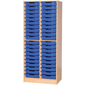 40 Tray Double Bay Open Static Classroom Unit – 1838mm High