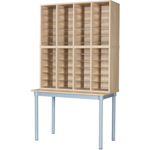 48 Space Pigeonhole with Table - 1930mm High