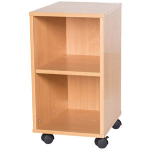 5 High Single Bay Open Mobile or Static Classroom Storage Unit with Shelf - 533mm High