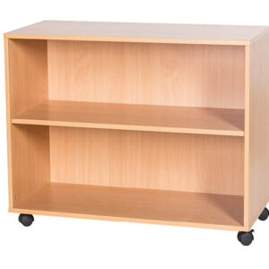 6 High Triple Bay Open Mobile or Static Classroom Storage Unit with Shelf - 615mm High
