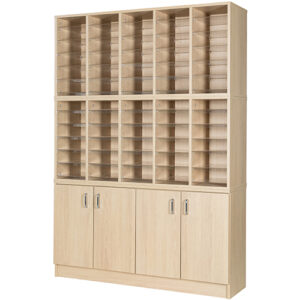 60 Space Pigeon Hole with Cupboard - 1930mm High