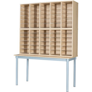 60 Space Pigeon Hole with Table - 1930mm High