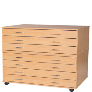 A1 Premium Wooden Plan Chest - 7 Drawer - 987mm High