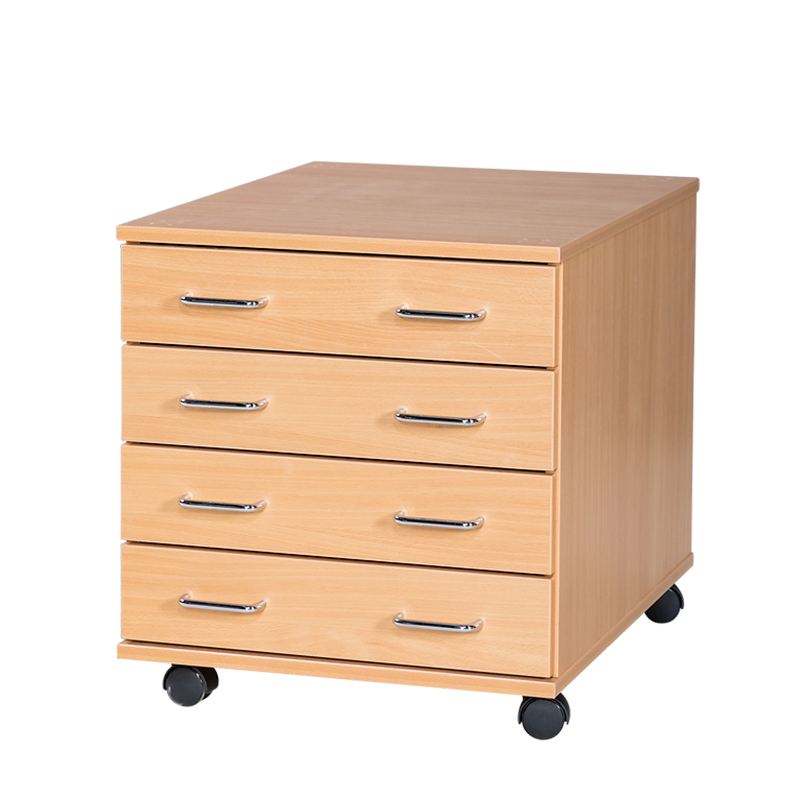 A2 Premium Wooden Plan Chest - 4 Drawer - 586mm High