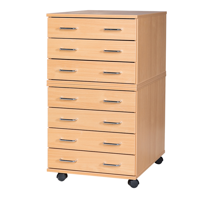A2 Premium Wooden Plan Chest - 7 Drawer - 987mm High