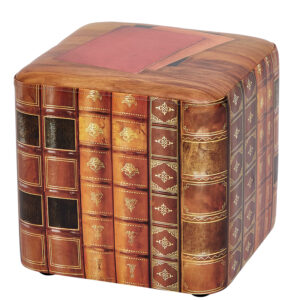 ACORN Durable Soft Seat Pod - Rust Book Pile Table Cube