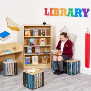 ACORN Durable Soft Beam Seat and Cubes  - Teal Set of 3