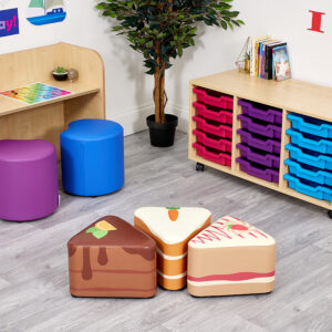 ACORN Durable Soft Set of 6 Seat Pods - Mixed Cakes