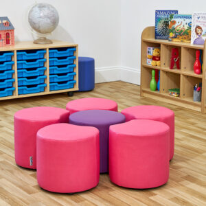 ACORN Flower Shaped Childrens Soft Seating - Choice of 8 Colours