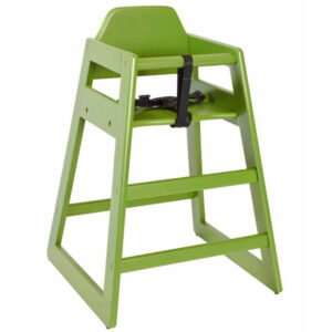 Bambino Wooden Stackable Baby High Chair Light Green