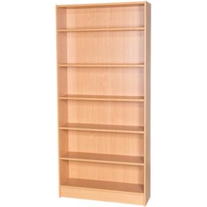 Britannia 6 Shelf Double Sided Library Bookcase - 1800mm High
