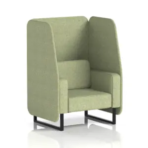 Brixworth Open Booth in Single Tone - Armchair