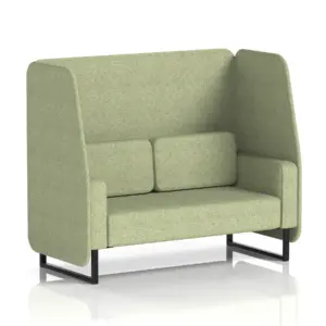 Brixworth Open Booth in Single Tone - 2 Seater