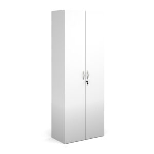 NEXT DAY Contract Wooden Double Door Cupboard With Shelves - 2030mm High