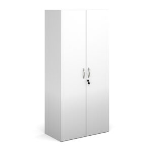 NEXT DAY Contract Wooden Double Door Cupboard With Shelves - 1630mm High