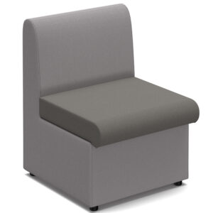 Chester Modular Reception Seating - Present Grey Seat with Forecast Grey Back