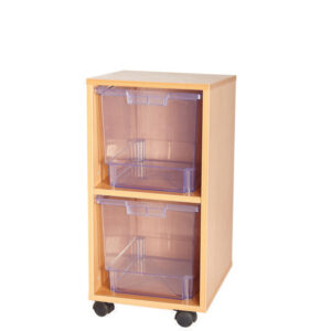 Craft Crystal Clear 2 Deep Tray Single Bay Storage Unit - 779mm High