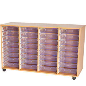 Craft Crystal Clear 32 Tray Quad Bay Storage Unit - 844mm High