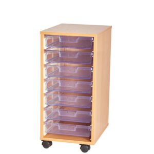 Craft Crystal Clear 7 Tray Single Bay Storage Unit - 752mm High