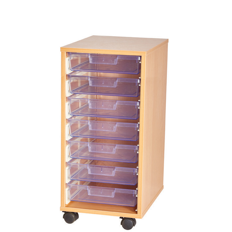 Craft Crystal Clear 7 Tray Single Bay Storage Unit - 752mm High