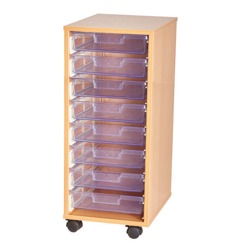 Craft Crystal Clear 8 Tray Single Bay Storage Unit - 844mm High