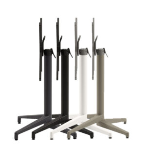 Cuba Large Flip-Top Table Base 4 Colours Stacked- Stackable Indoor-Outdoor