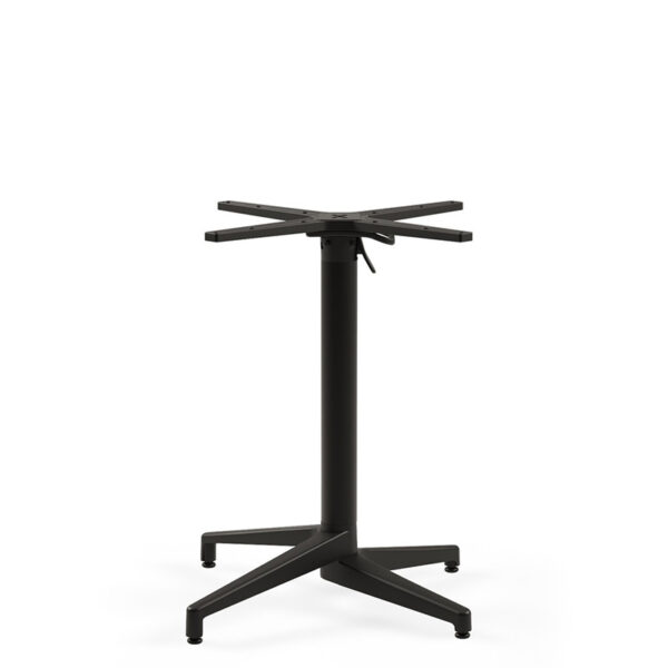Cuba Large Flip-Top Table Base in Black - Stackable Indoor-Outdoor