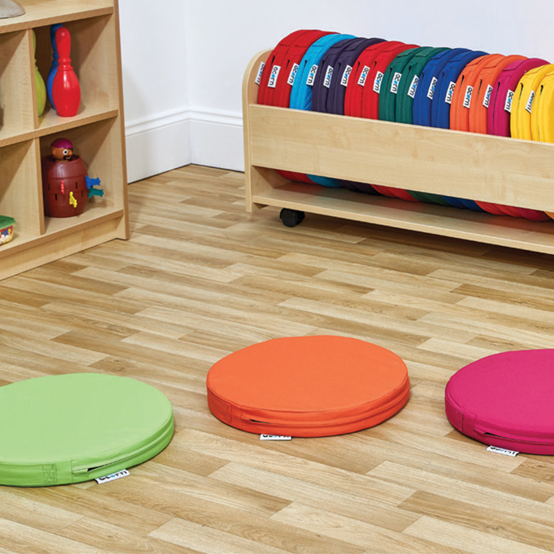 ACORN Set of 20 Round Children's Seat Pads - Choice of 14 Colours
