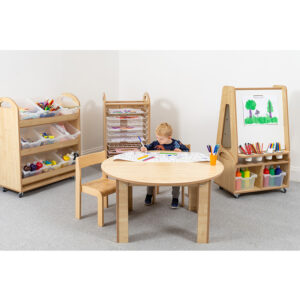 Space-Saving Children's Art Bundle - Easel, Table & Storage