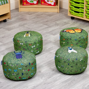 Assorted Bugs on Grass Small Pods