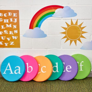 Alphabet Seat Pads - Bright Colours - Set of 26