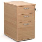 Desk-high-3-drawer-pedestal-with-silver-handles-600mm-deep-beech
