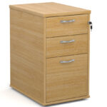 Desk-high-3-drawer-pedestal-with-silver-handles-600mm-deep-oak