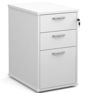 Desk-high-3-drawer-pedestal-with-silver-handles-600mm-deep-white