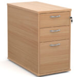 Desk-high-3-drawer-pedestal-with-silver-handles-800mm-deep-beech