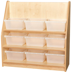 Early Years 1m High Library Bookcase - 9 Trays
