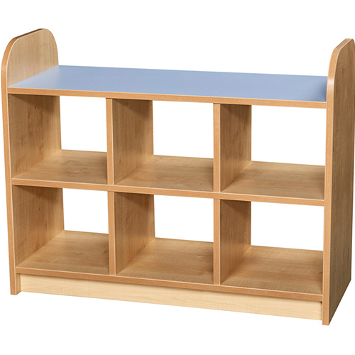 Early Years 2 Tier Open Back Storage Shelving Cube Unit