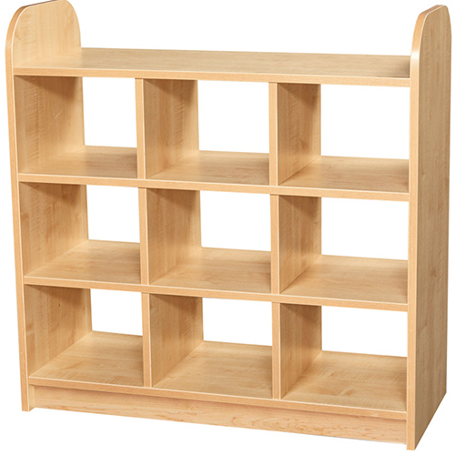 Early Years Low Level 3 Tier Storage Shelving Cube Unit Open Back