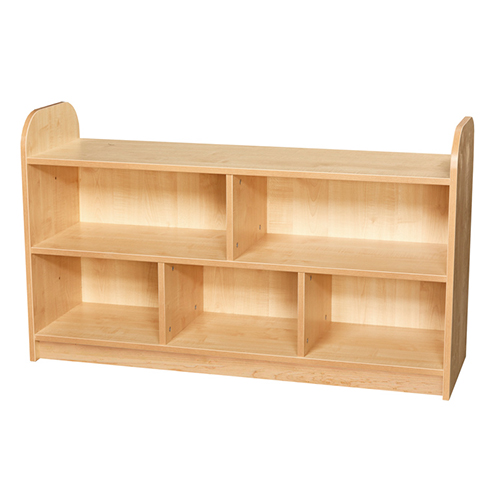 Early Years 2 Tier 1200mm Wide Shelving Unit With Back