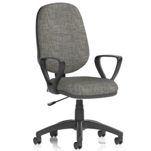 Eclipse Plus I Lever Fabric Task Operator Chair with Loop Arms
