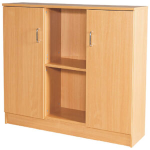 Education Box File 30 Space Storage File Cupboard With Middle Open Storage Unit - Triple Bay 914mm High